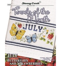 July Butterflies and Strawberries